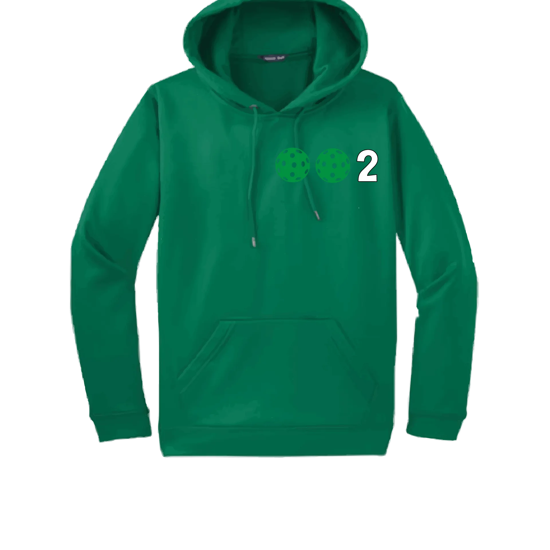 002 With Pickleballs Customizable (Colors Green Orange Red) | Unisex Hoodie Pickleball Sweatshirt | 50% Cotton 50% Polyester