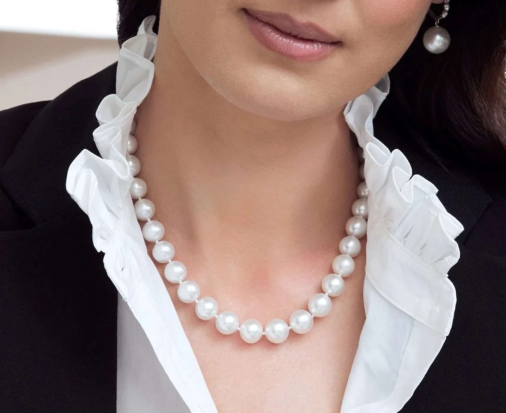 13-15mm White South Sea Pearl Necklace - AAAA Quality