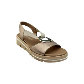 240016 Stretch-Fit Sandal in Metallic