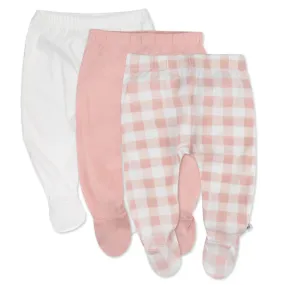 3-Pack Organic Cotton Footed Pants