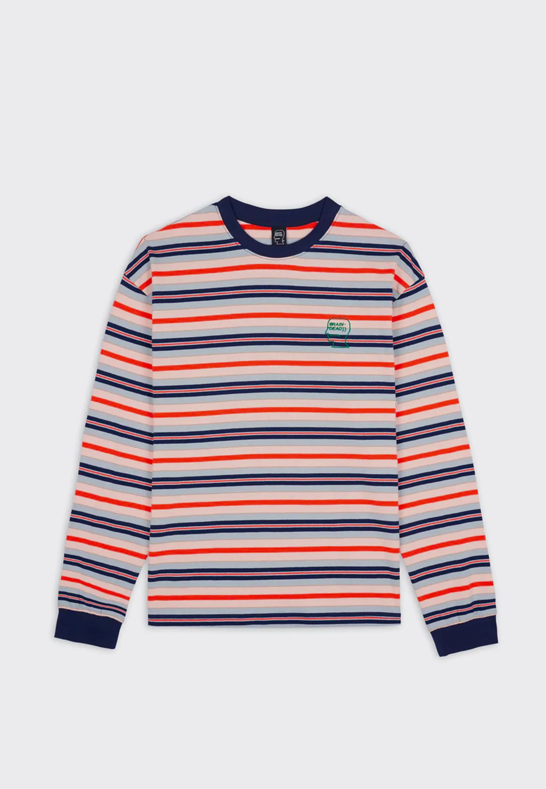 92 Striped Long Sleeve T-Shirt - Navy Multi