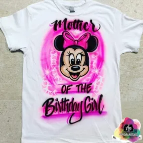 Airbrush Minnie Mouse Shirt Design