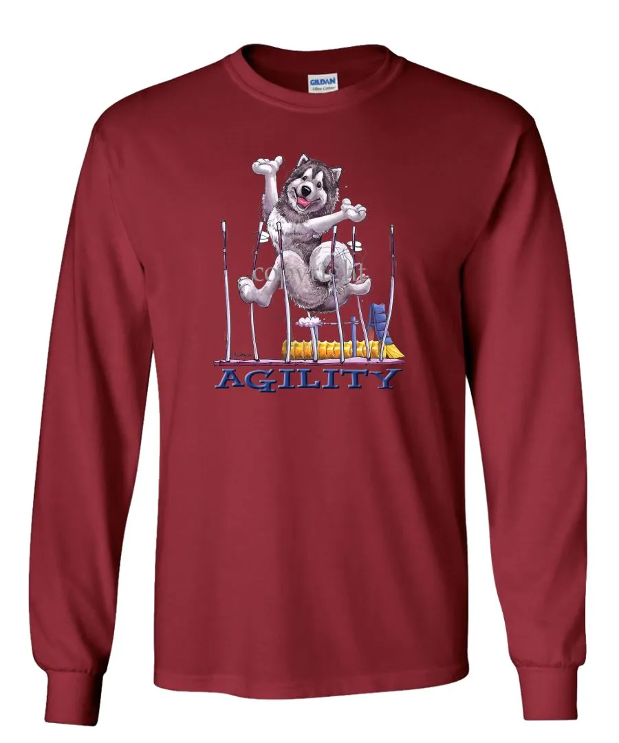 Alaskan Malamute - Agility Weave II - Long Sleeve T-Shirt