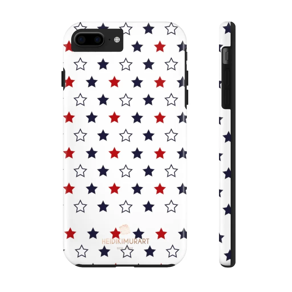 American Patriotic Print Phone Case, Star Print Case Mate Tough Phone Cases-Made in USA