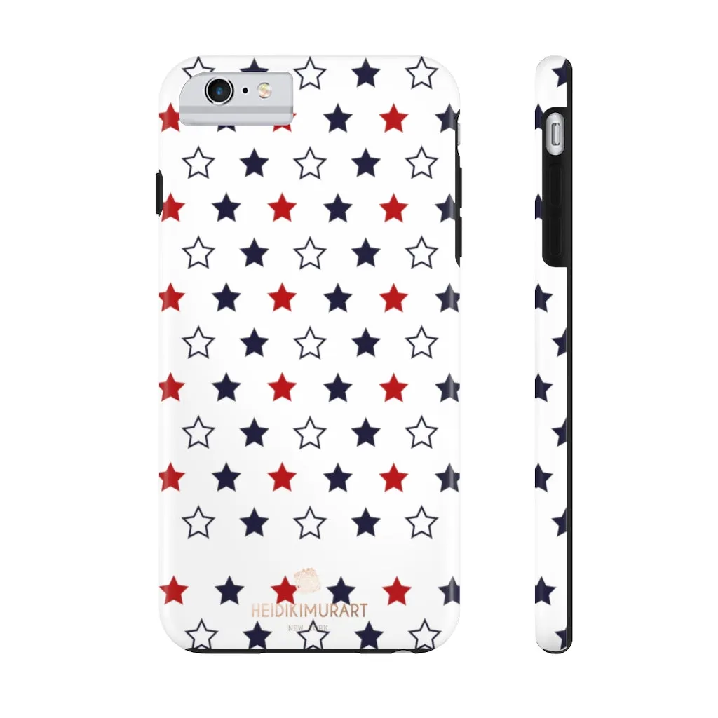 American Patriotic Print Phone Case, Star Print Case Mate Tough Phone Cases-Made in USA