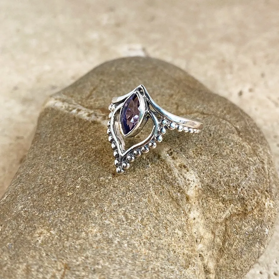 Amethyst Marquise Aria Ring