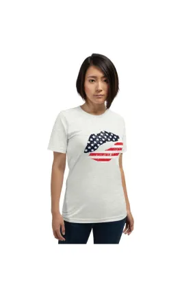 An American Kiss Short-Sleeve Unisex T-Shirt