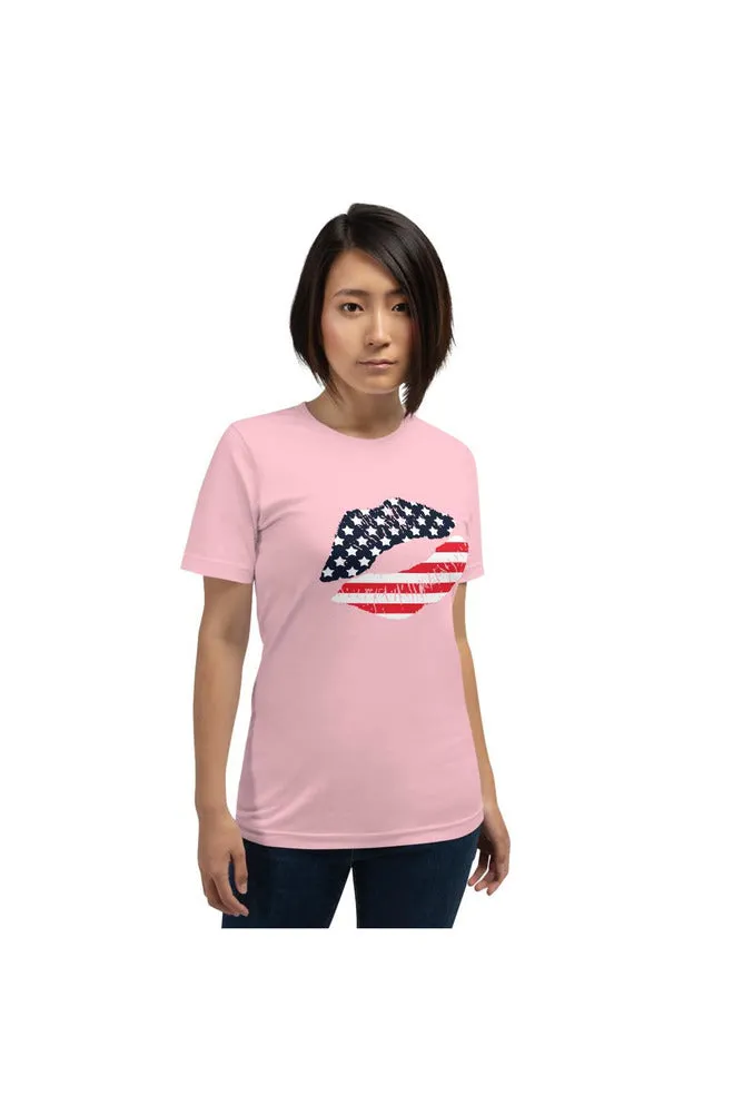 An American Kiss Short-Sleeve Unisex T-Shirt