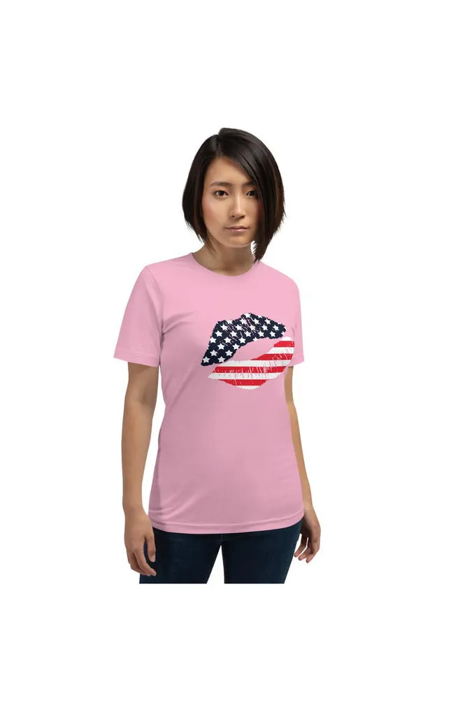 An American Kiss Short-Sleeve Unisex T-Shirt