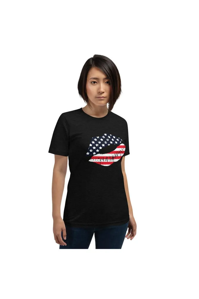 An American Kiss Short-Sleeve Unisex T-Shirt