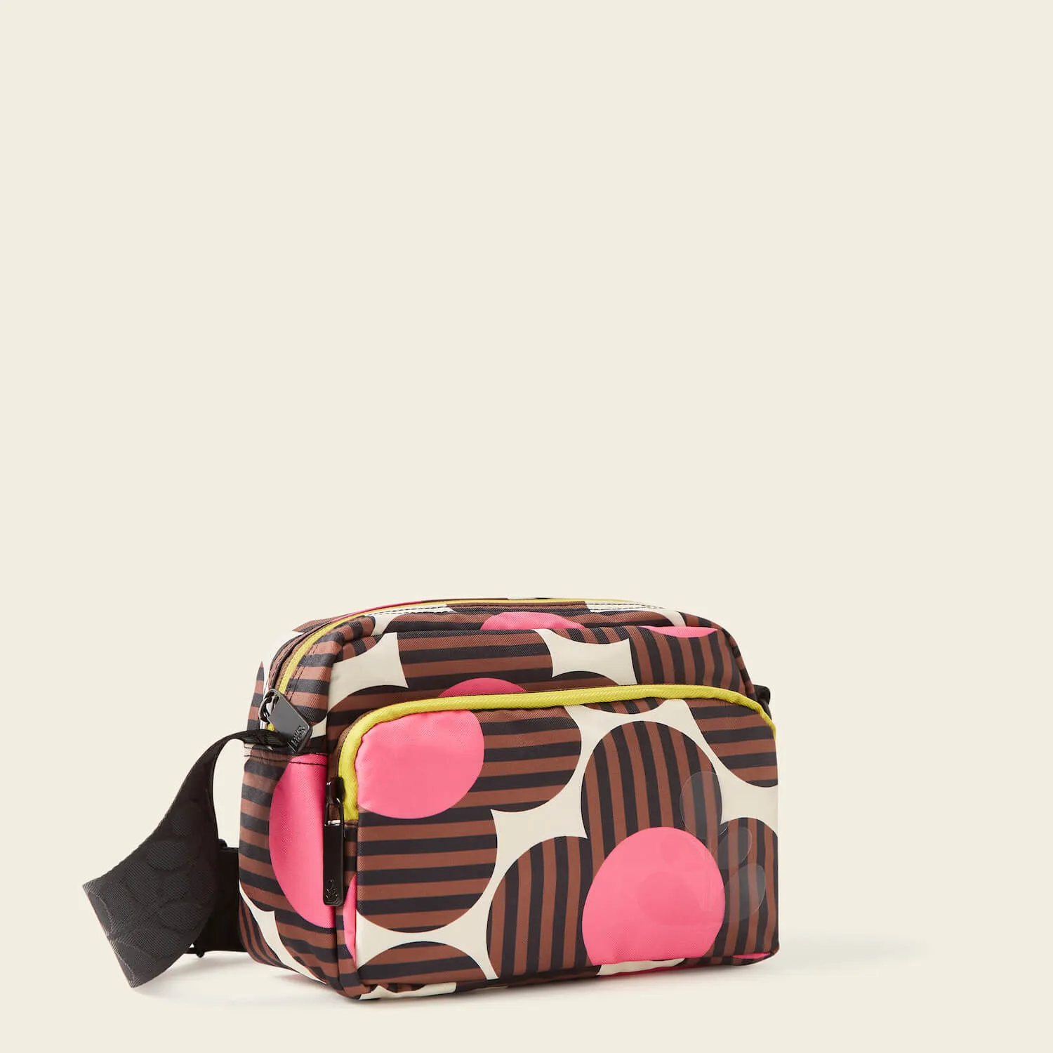 Angle Camera Bag - Striped Flower Azalea