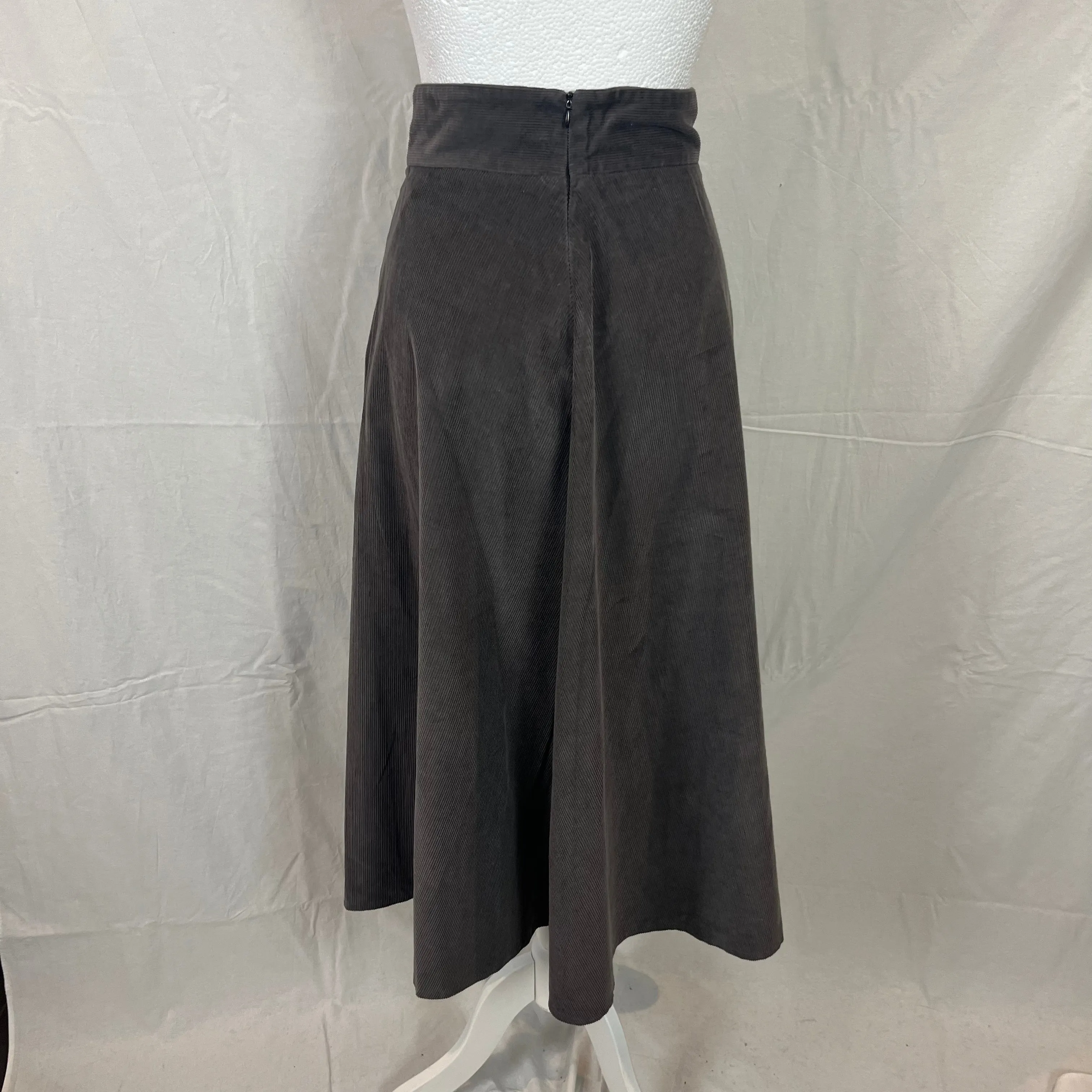 Anna Mason Stone Corduroy Maxi Skirt S