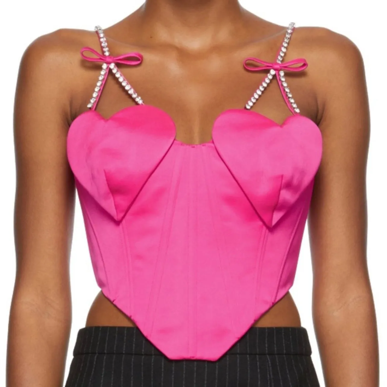 Area Heart Bust Corset Tank Top