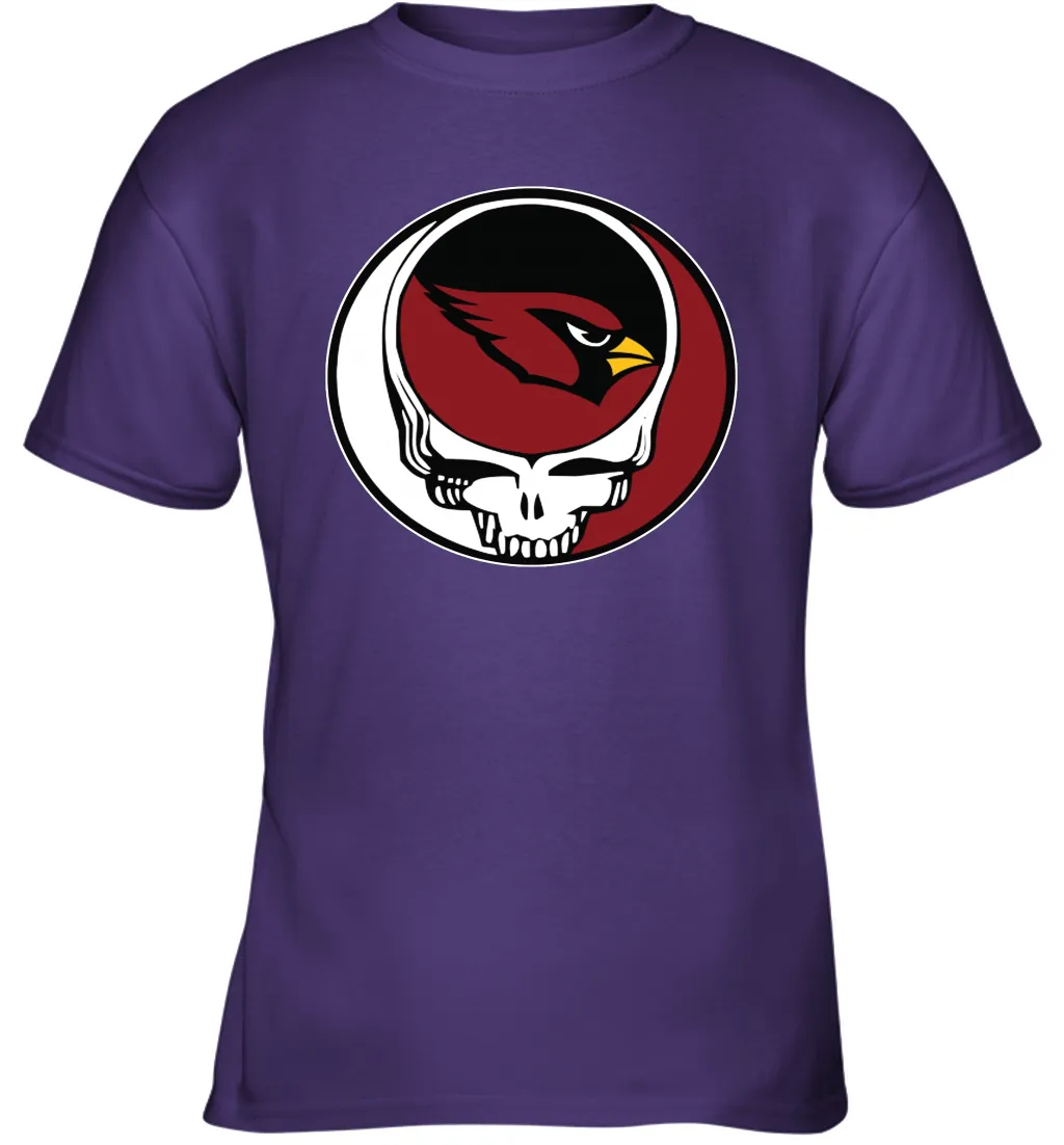 Arizona Cardinals Grateful Dead Steal Your Face NFL Football Youth T-Shirt