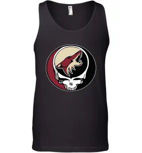 Arizona Coyotes Grateful Dead Steal Your Face Hockey NHL Mens Tank Top