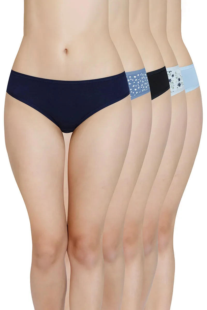 Assorted Low Rise Bikini Panty (Pack of 5)