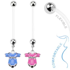 Baby Onesie Suit Pregnancy Belly Piercing Ring