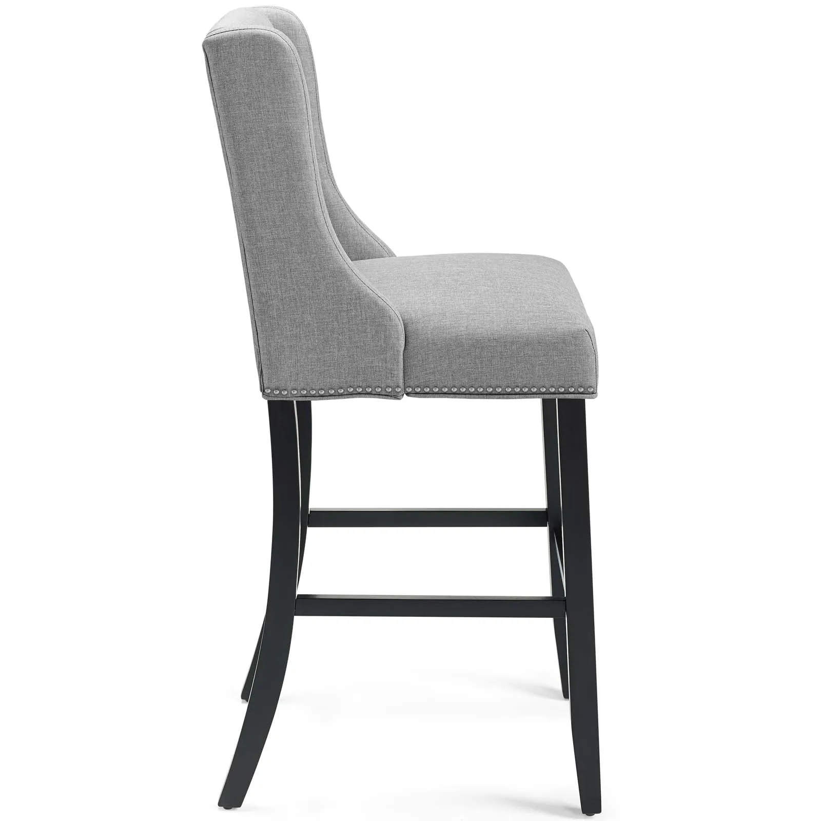 Baron Bar Stool Upholstered Fabric Set of 2