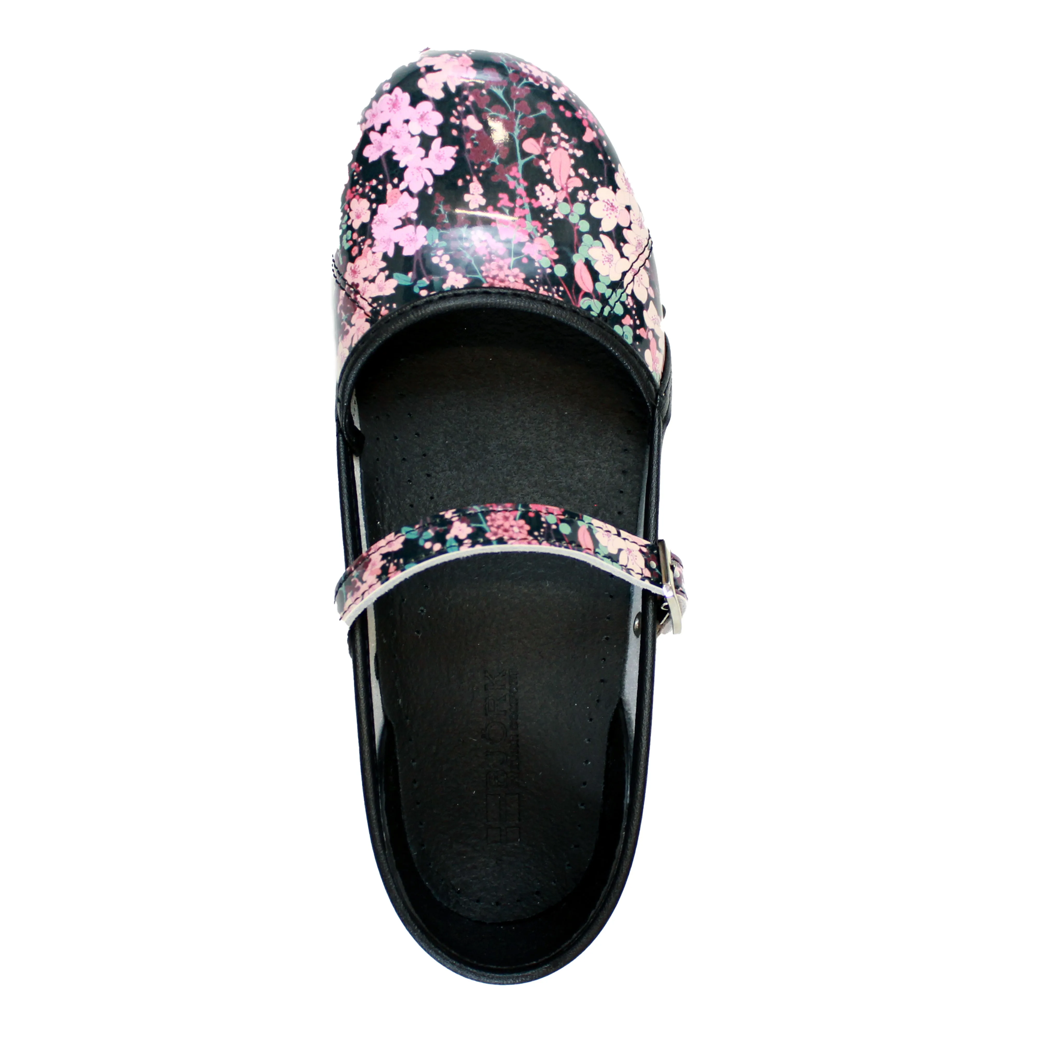 BJORK MARCELLA Mary Jane Clogs in Josse Printed Leather