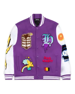 Bomber Uomo The Hundreds JV Jacket Viola