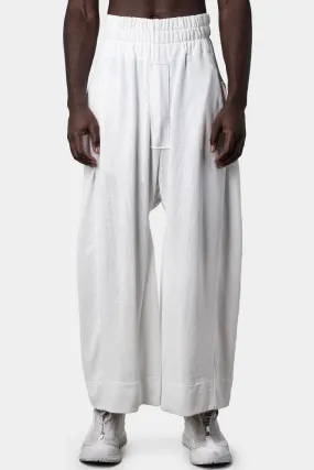 Breathing wide pants, White