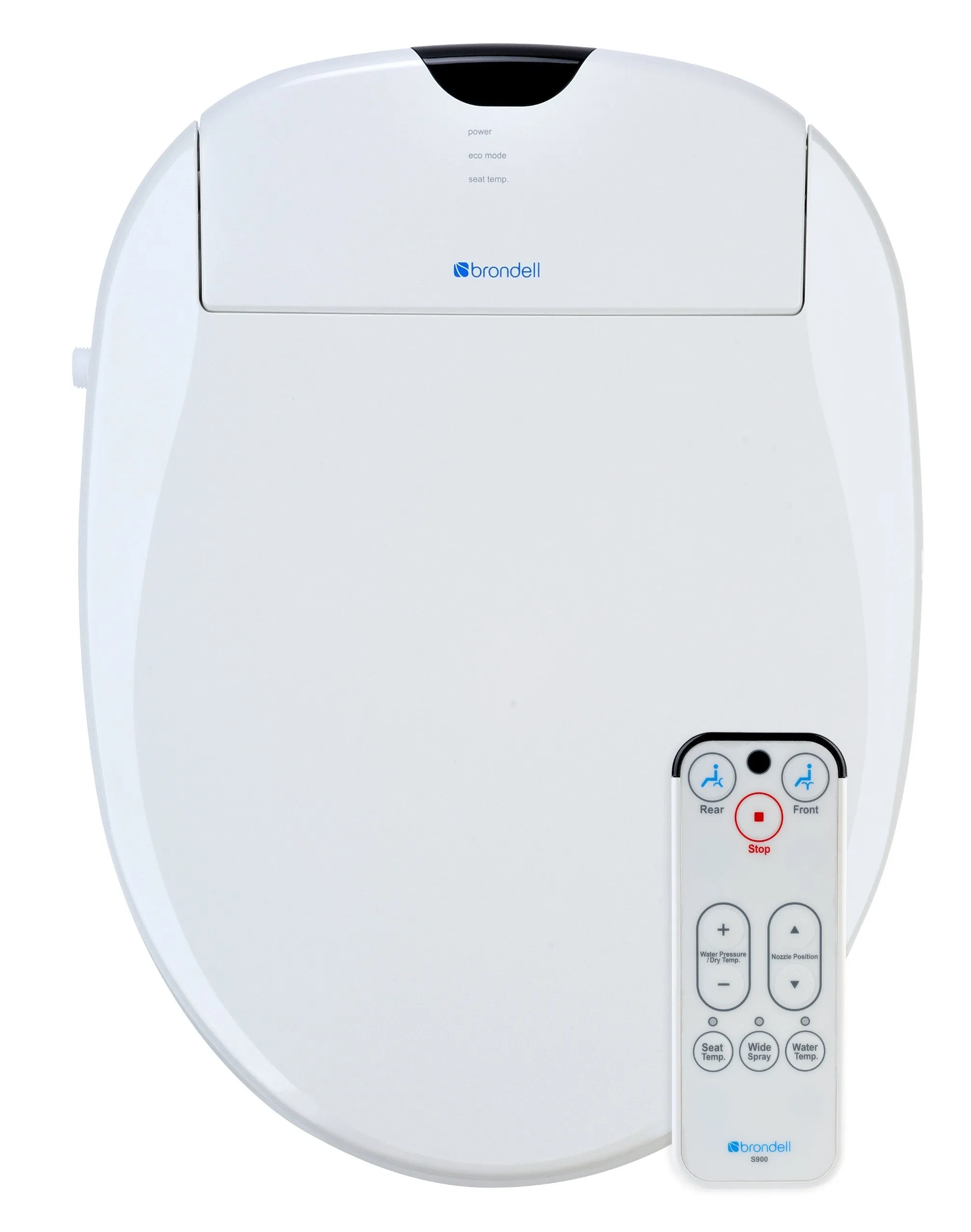 Brondell S900-RW Swash 900 Advanced Bidet Round Toilet Seat, White