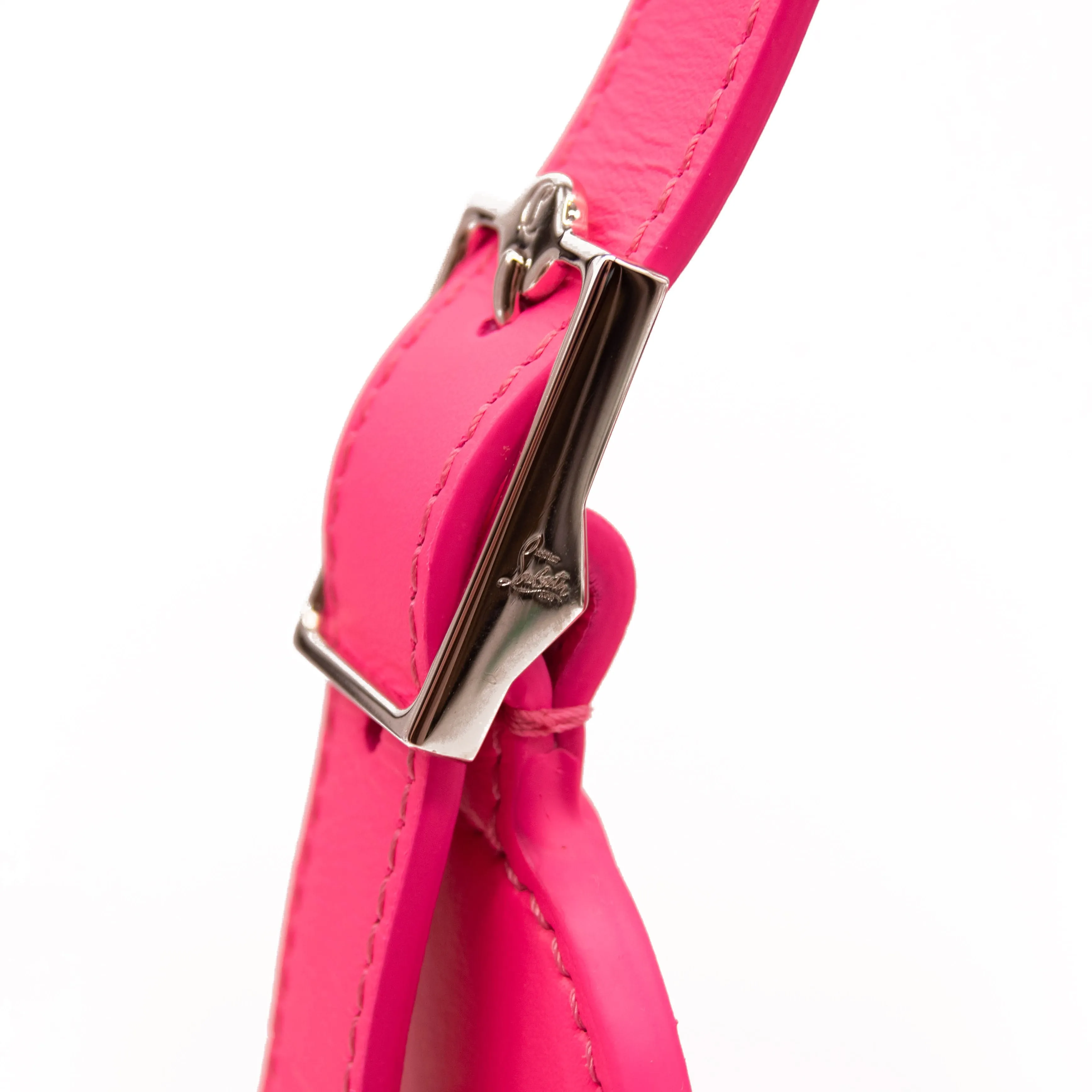 Christian Louboutin Carasky Empire Leather Bucket Bag Pink