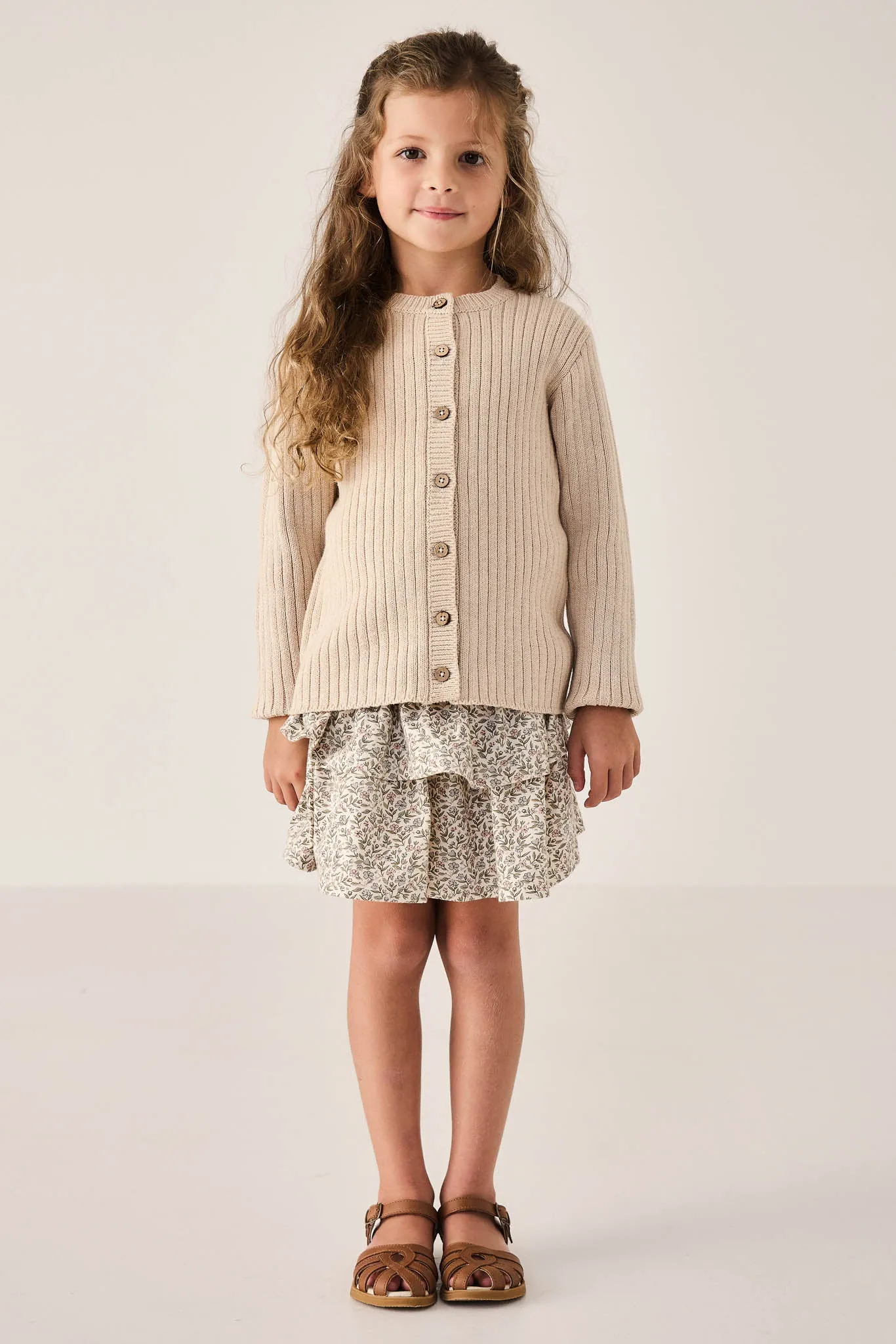 Clara Cardigan - Oatmeal Marle