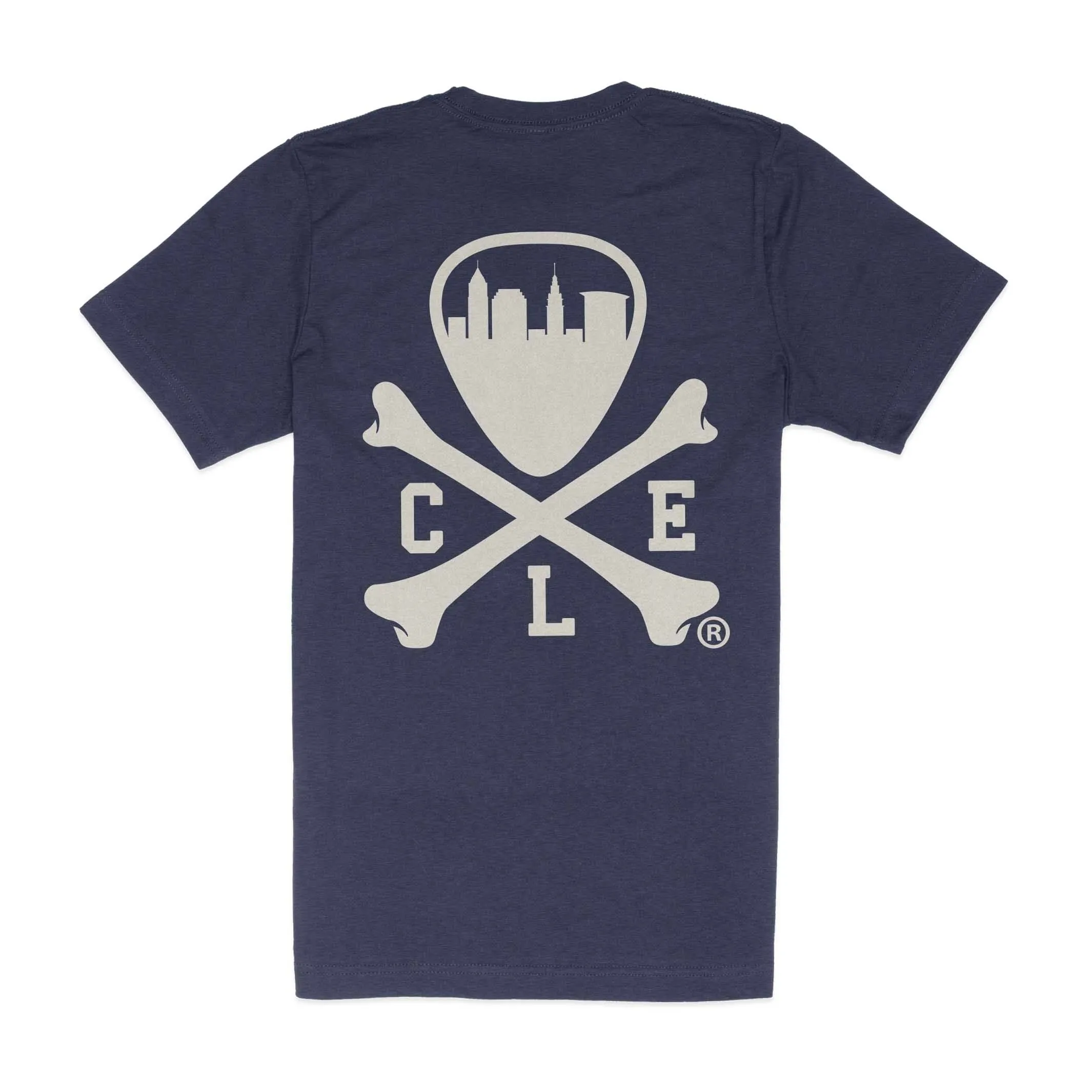 CLE Logo - Unisex Crew T-Shirt - Heather Navy