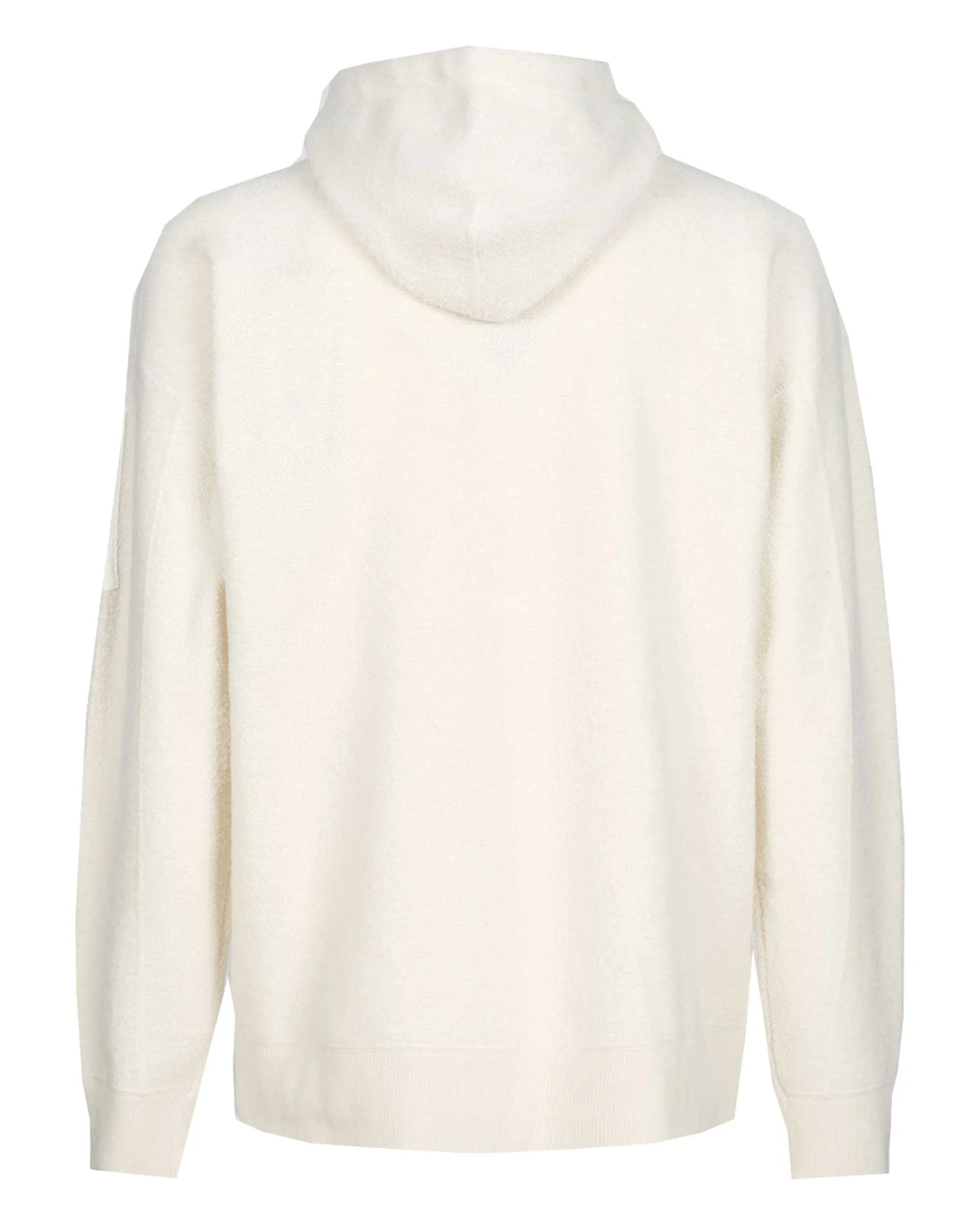 CP Company Knitwear Hooded in Lambswool Gauze White