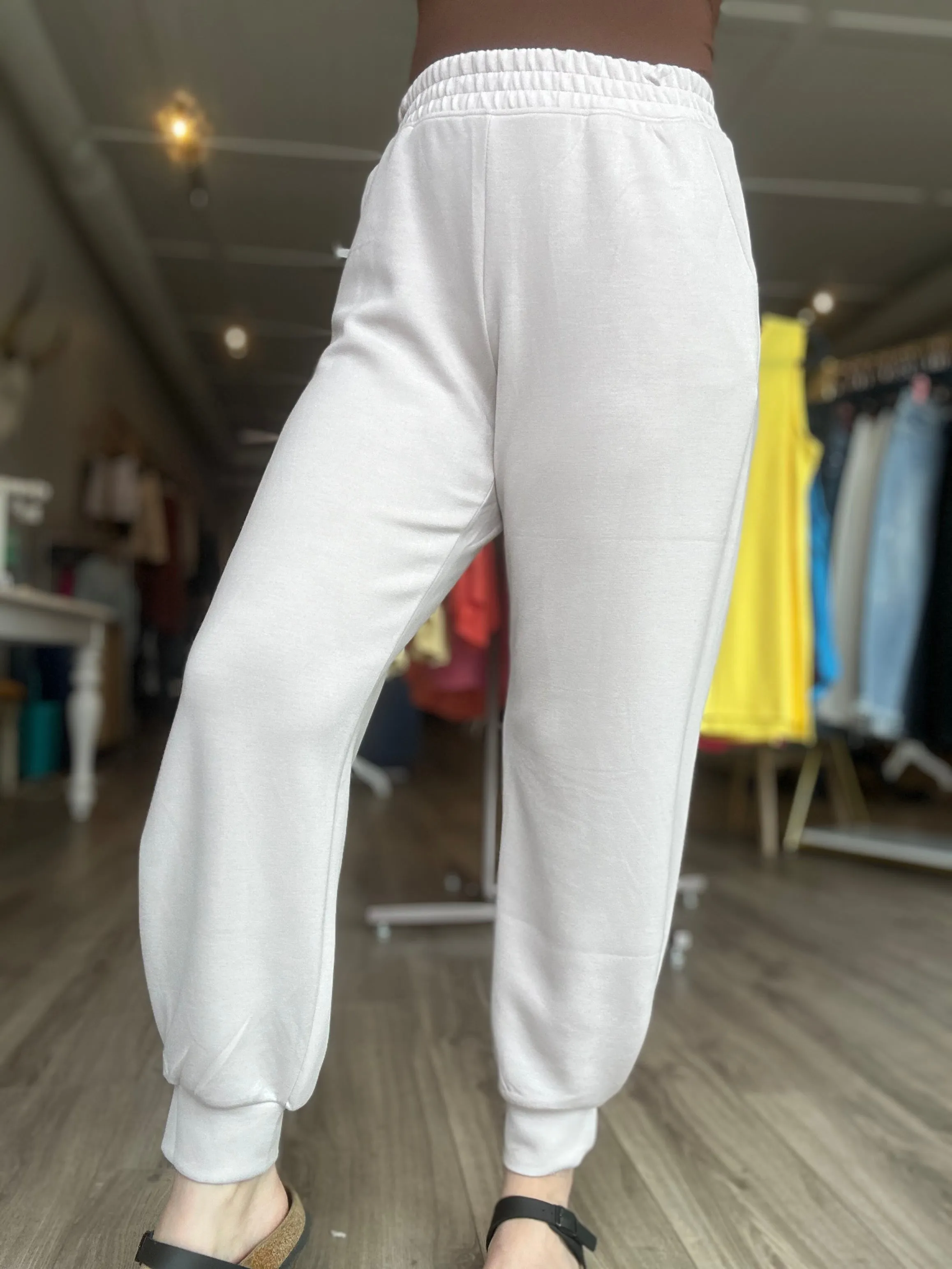 Cream Scuba Joggers