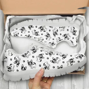 Cute Dog Shoes Dog Owner Sneakers Athletic Running Shoes Dog Pattern Casual Shoes Dog Lover Gifts Clothing for Womens Mens Kids Adults