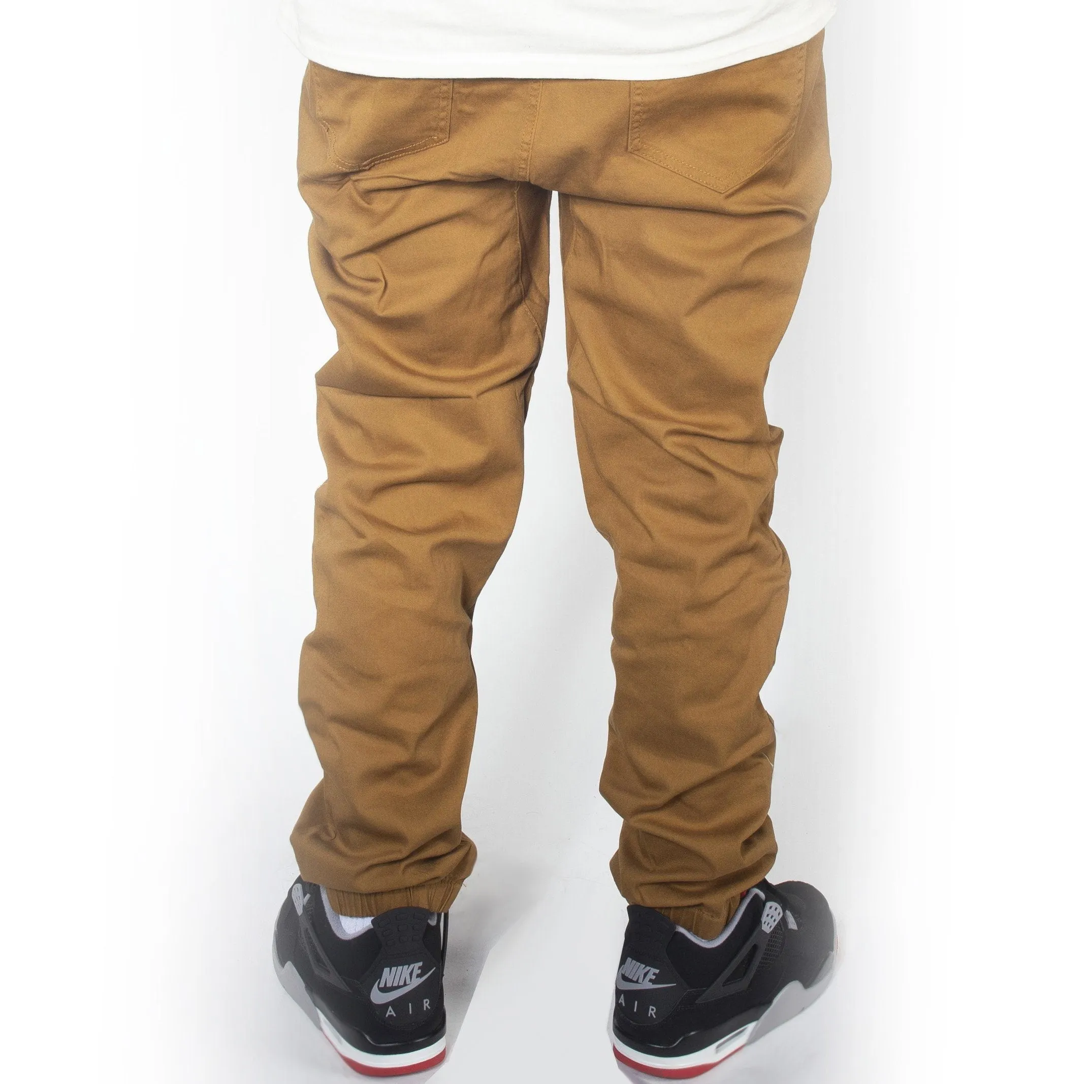 Dark Wheat Twill Jogger Pants JG804