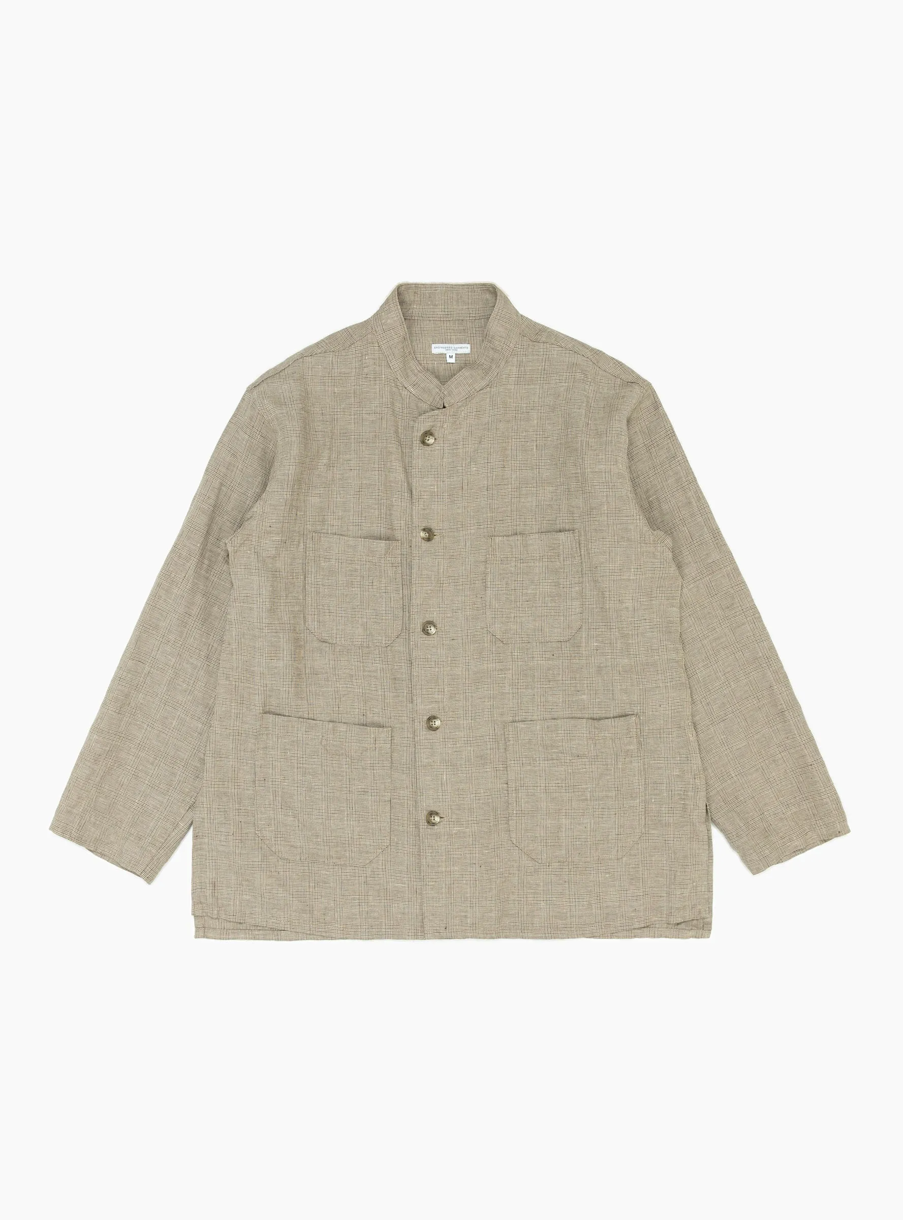 Dayton Shirt Beige Glen Plaid