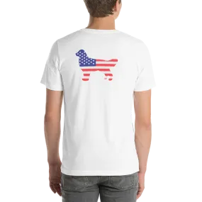 Dog Bless America Short-Sleeve Unisex T-Shirt