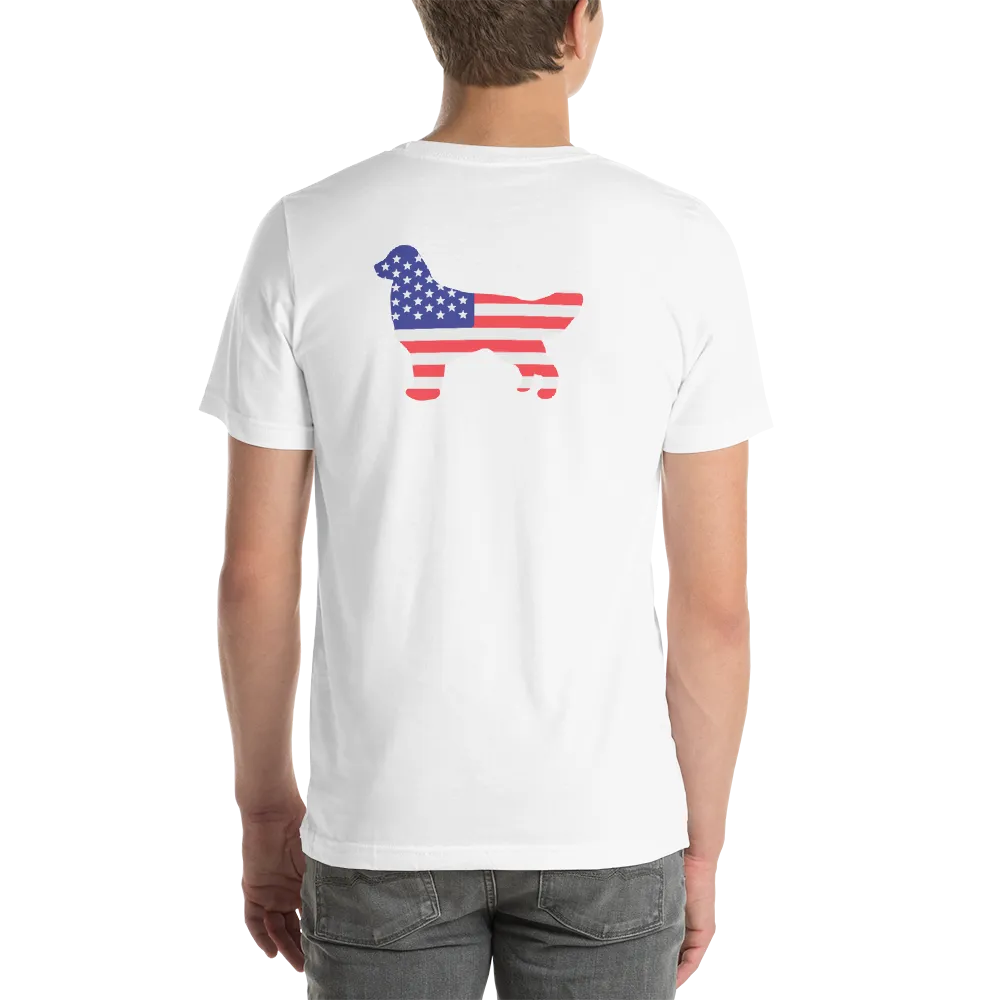 Dog Bless America Short-Sleeve Unisex T-Shirt