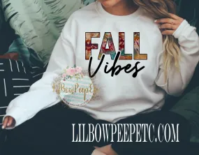 Fall Vibes And Tie Dye Words Crew Unisex Sweatshirt