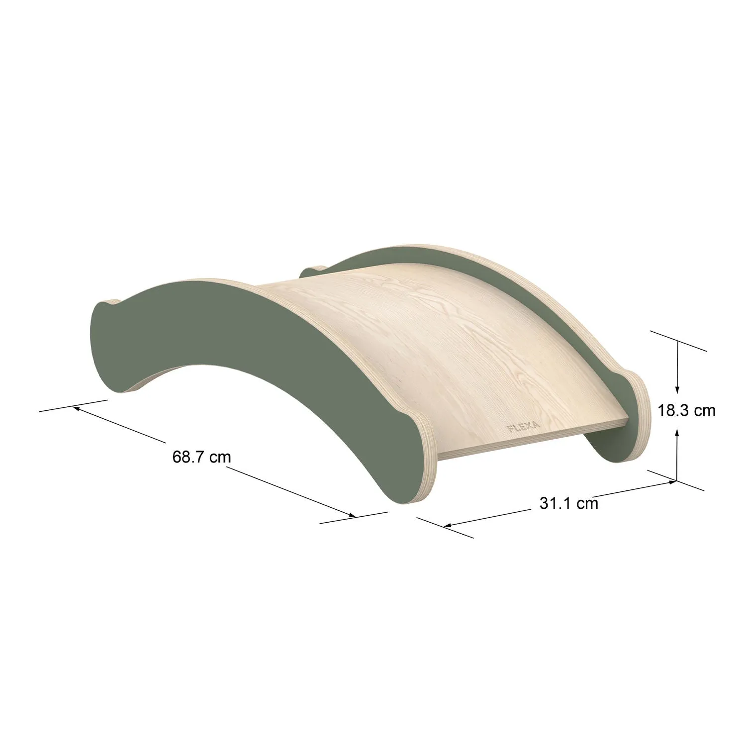 Flexa Balance Board - Deep Green