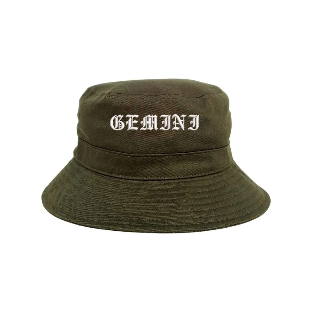 Gemini Old English Bucket Hat