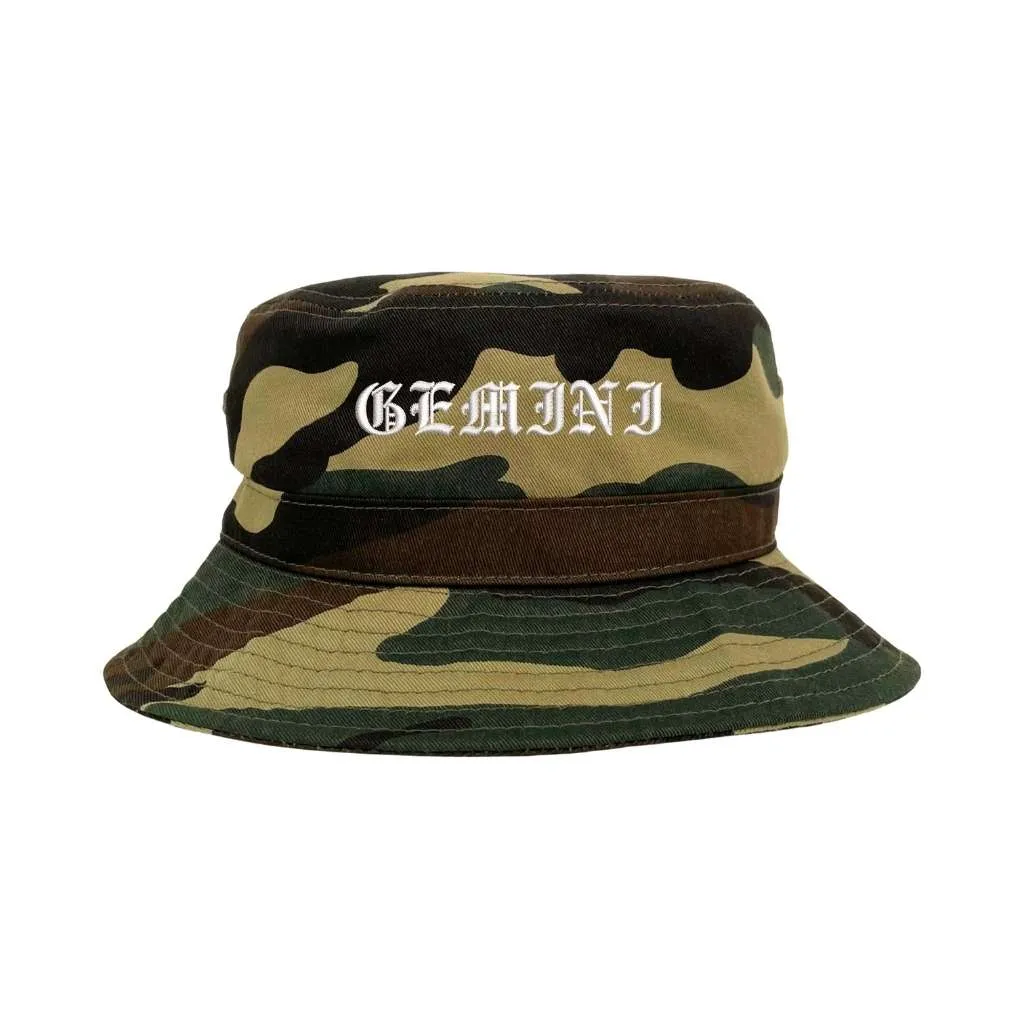 Gemini Old English Bucket Hat