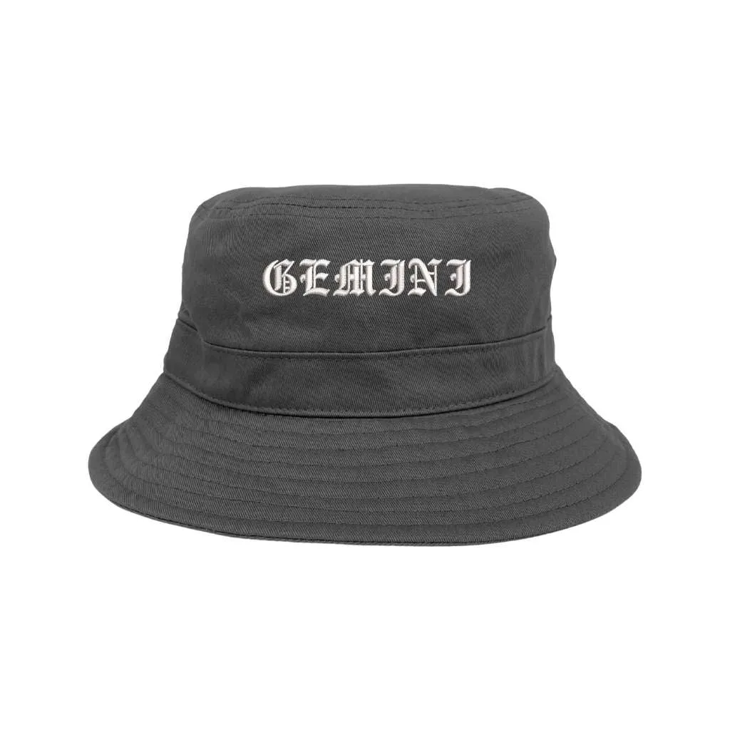 Gemini Old English Bucket Hat