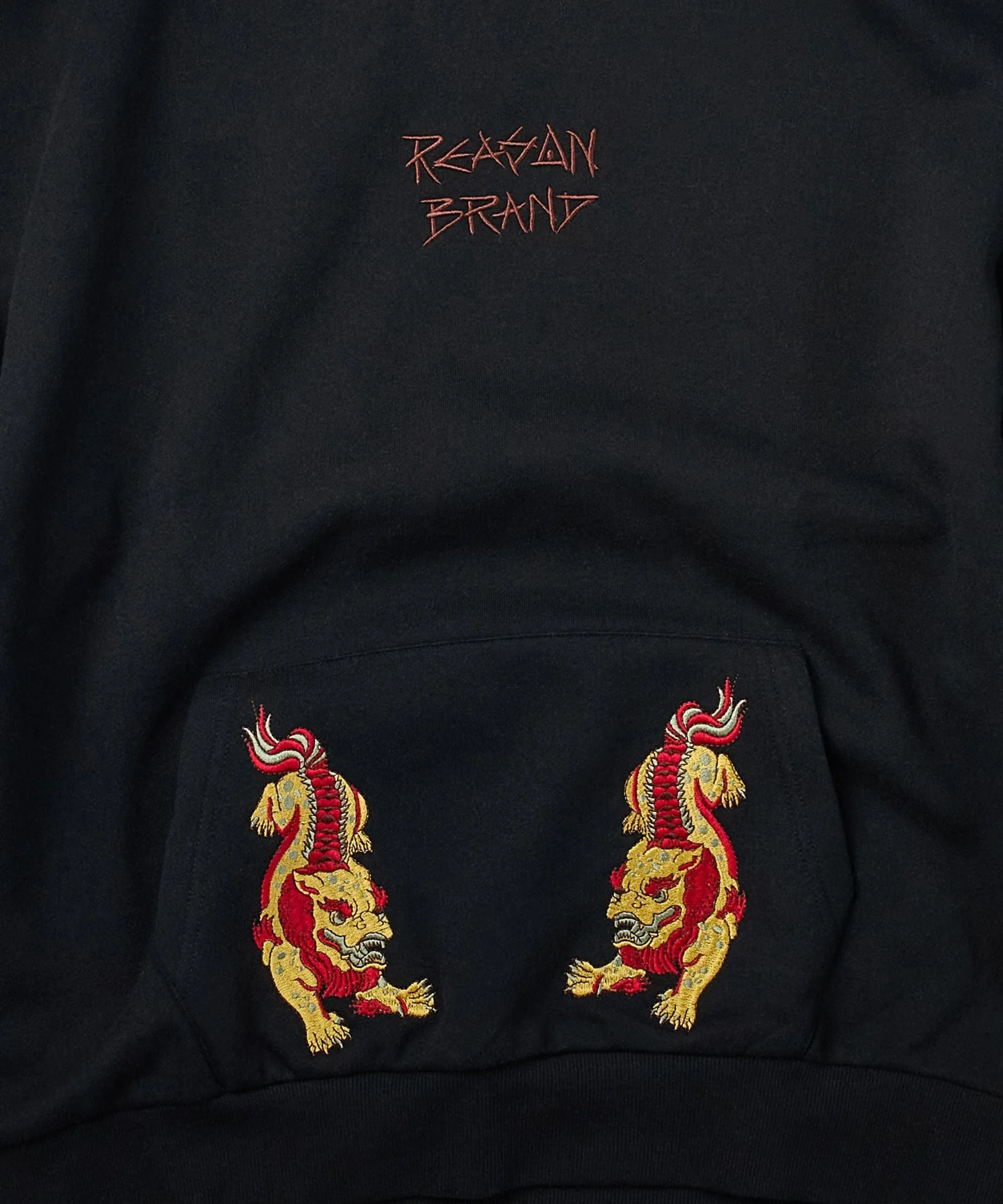 Guardian Embroidered Hoodie - Black