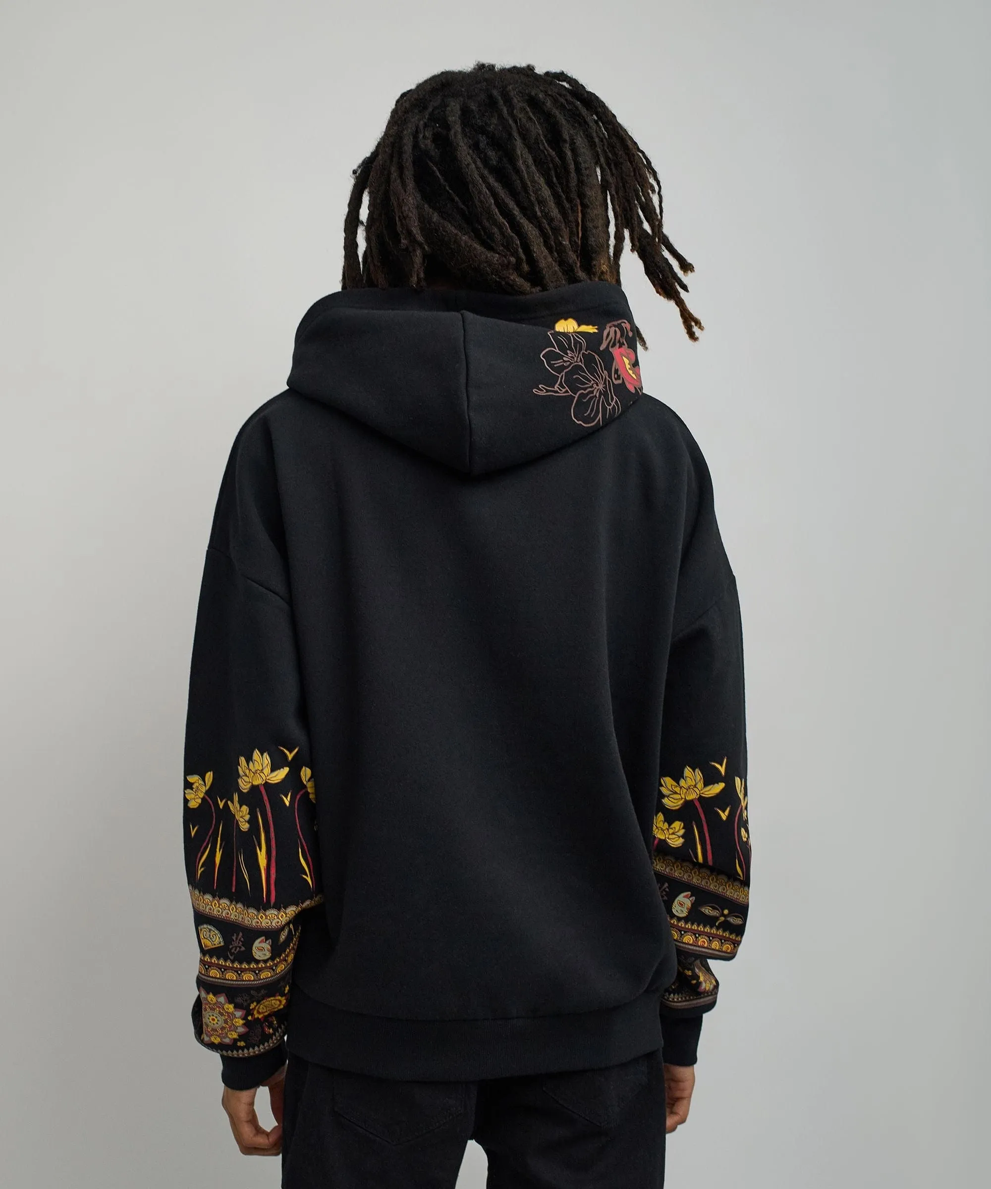 Guardian Embroidered Hoodie - Black