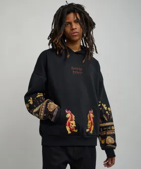 Guardian Embroidered Hoodie - Black