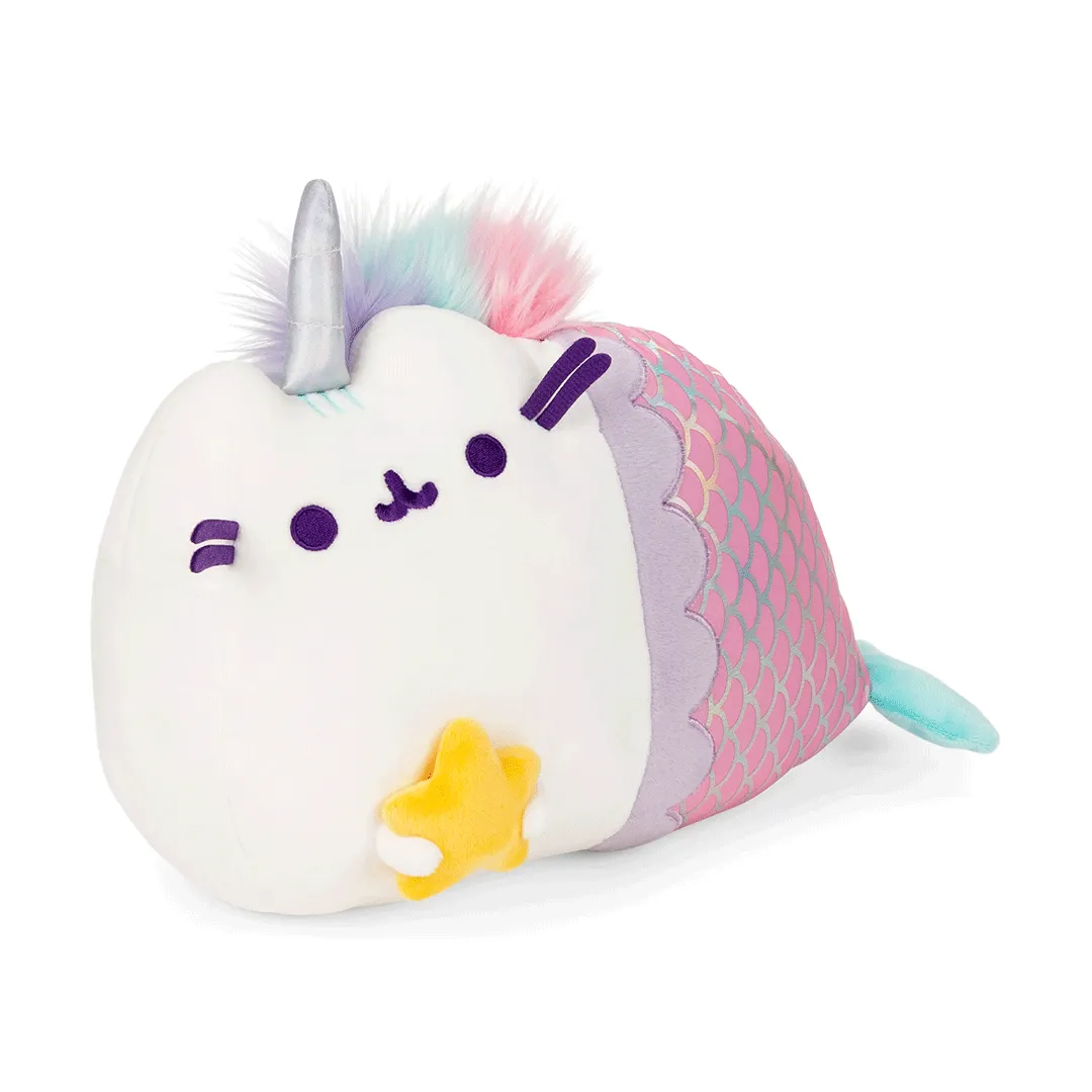 GUND Pusheen Magical Lights Light-Up Mermaid Pusheenicorn 12" Plush Toy