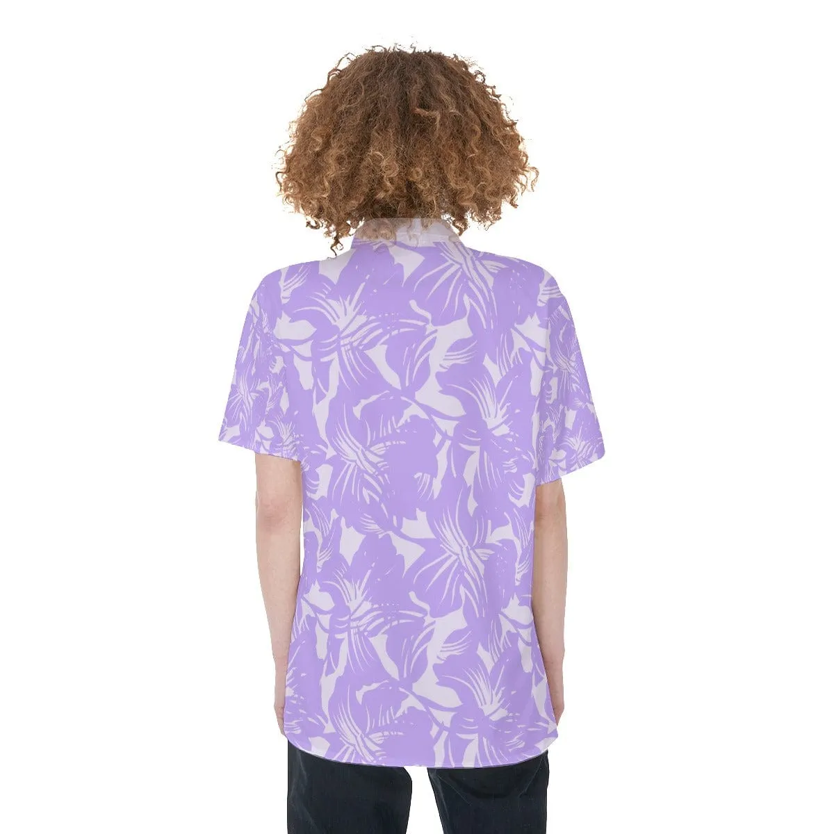 Hawaiian Lavender - Women's Short Sleeve Shirt With Pocket