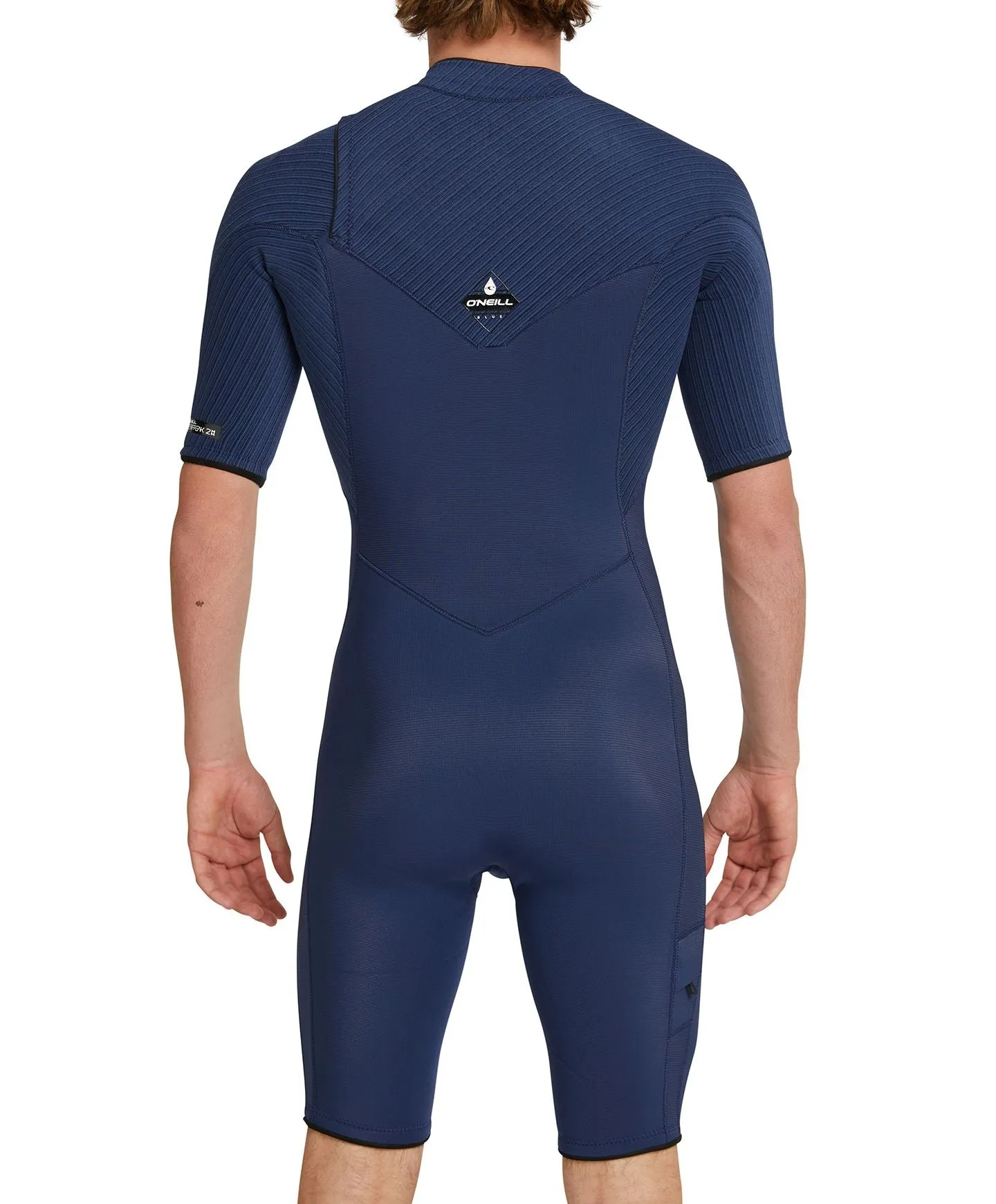 HyperFreak Short Sleeve Springsuit 2mm Chest Zip Wetsuit - Navy