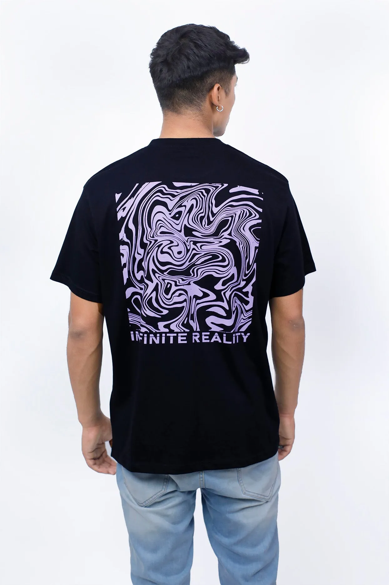 Infinite Reality Black Oversized T-shirt