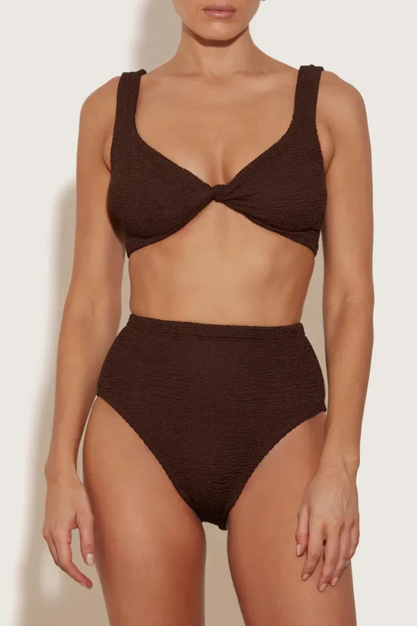 Jamie Bikini Metallic Chocolate