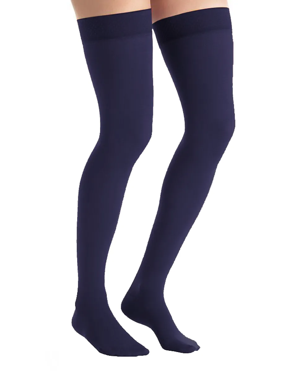 Jobst Ultrasheer Thigh Highs w/ Lace Silicone Top Band 15-20 mmHg